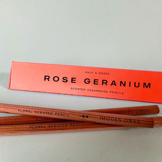 IMOGEN OWEN - ROSE GERANIUM SCENTED PENCILS