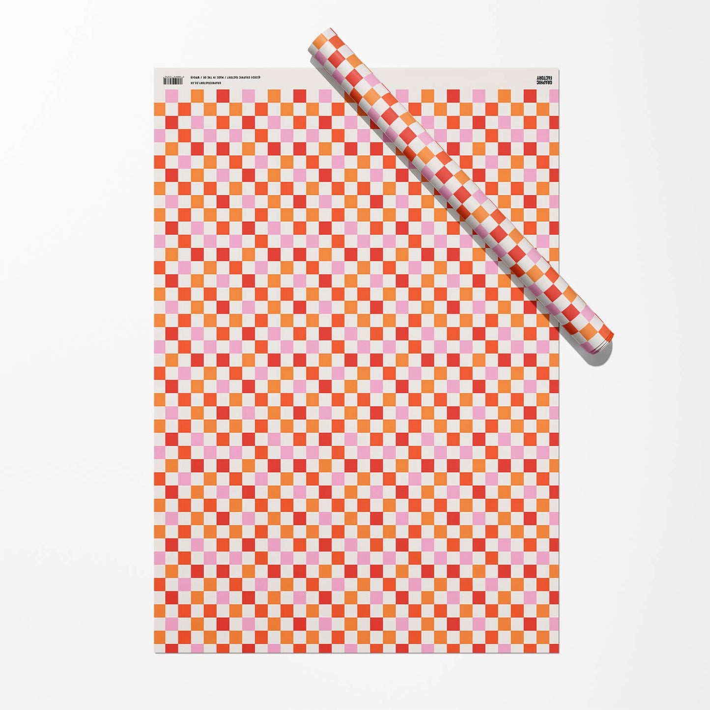 Graphic Factory - Checkered Gift Wrap | Wrapping Paper | Craft Paper