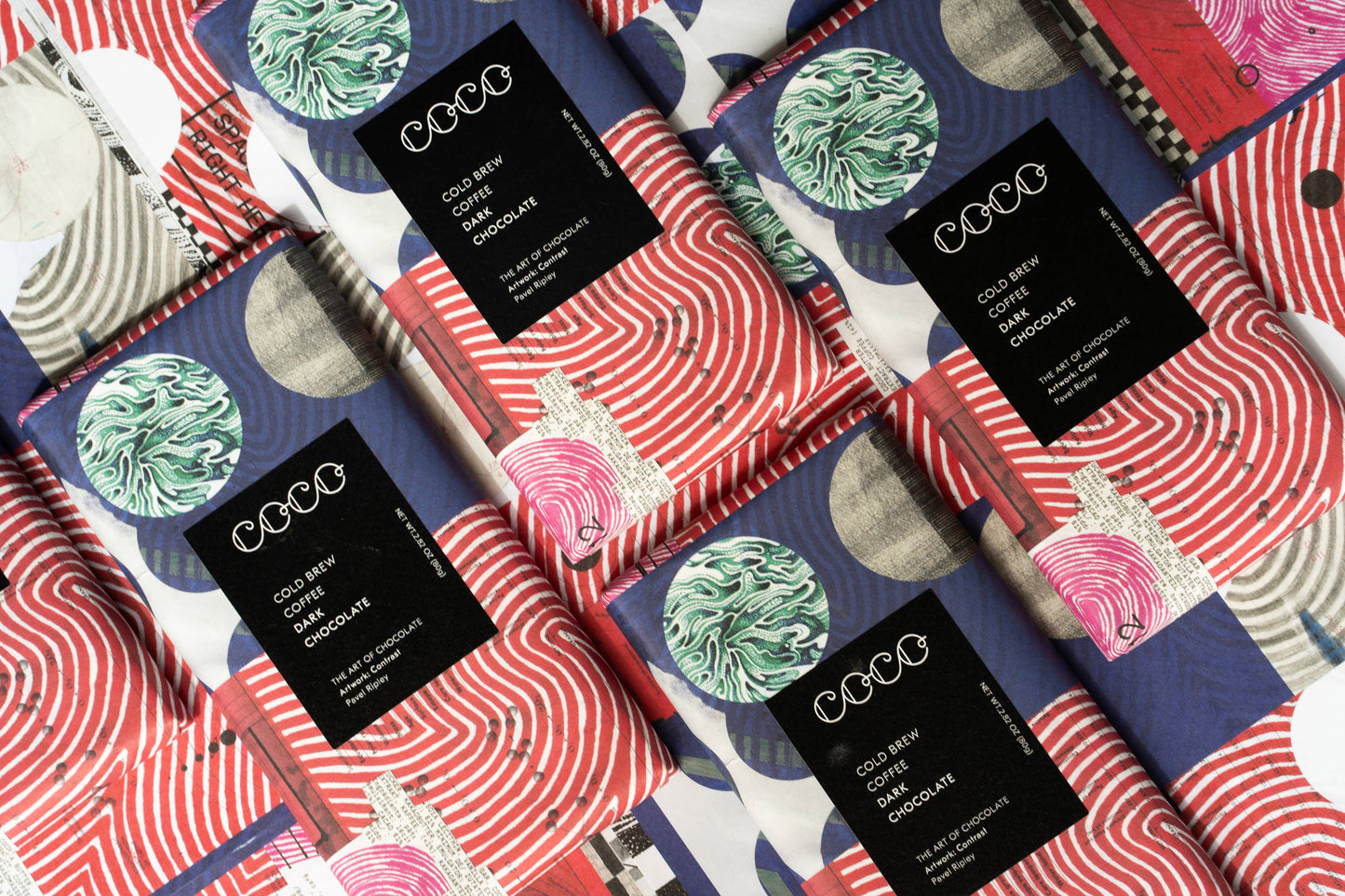 COCO Chocolatier - Cold Brew Coffee Dark Chocolate Bar (Pack of 12)