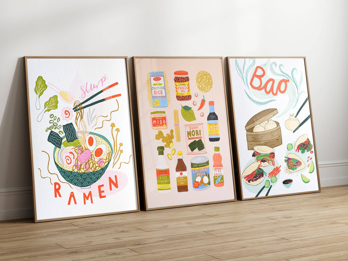 Laura Barnes - Asian ingredients Art Print