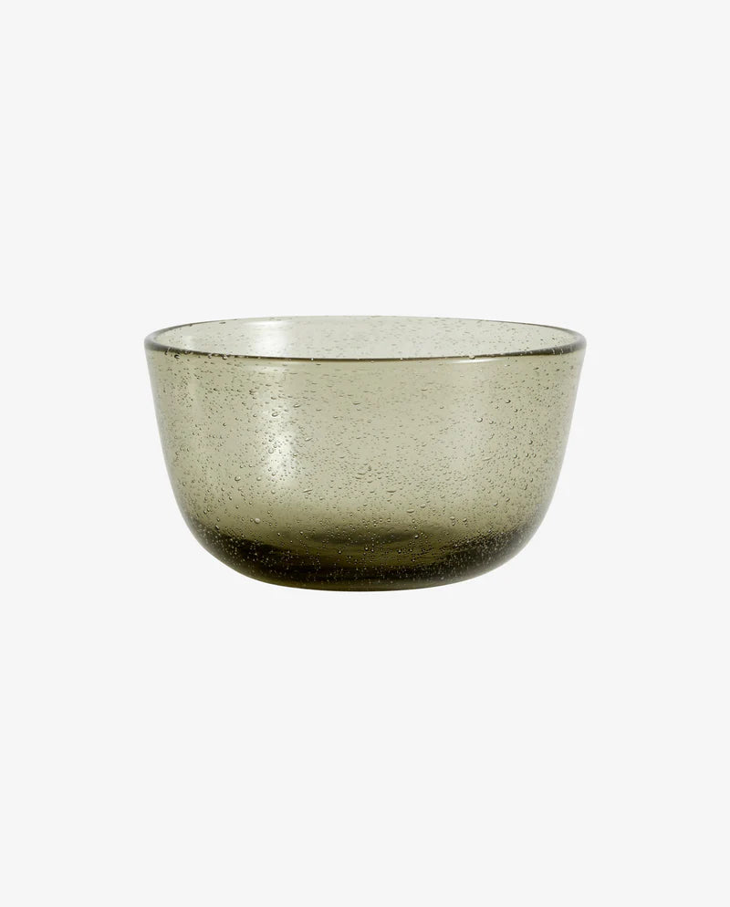 Glass bowl, smoked