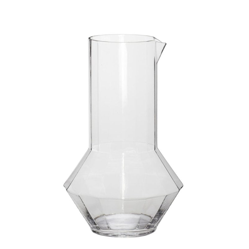Aster jug, clear glass