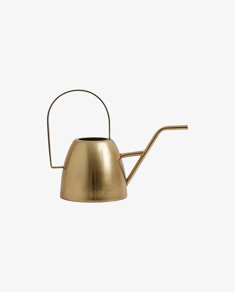 Brushed brass watering can