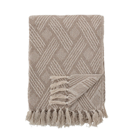 Ghina Throw, recycled cotton, nature
