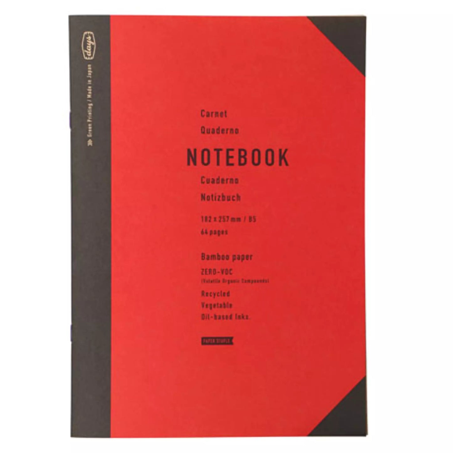 Bamboo notebook, various colours