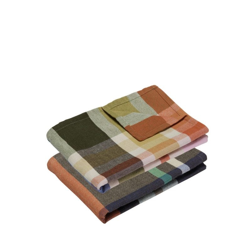 Multicolour tea towels (set of 2)