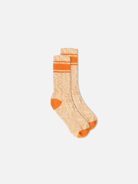 Elgin Sock in Rust/Tangerine