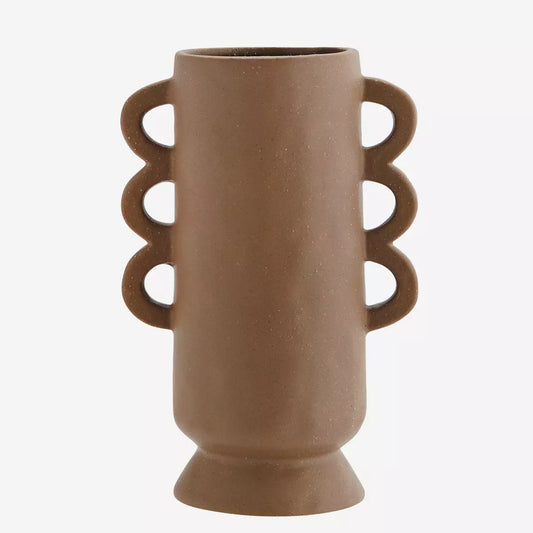 Stoneware vase, nougat