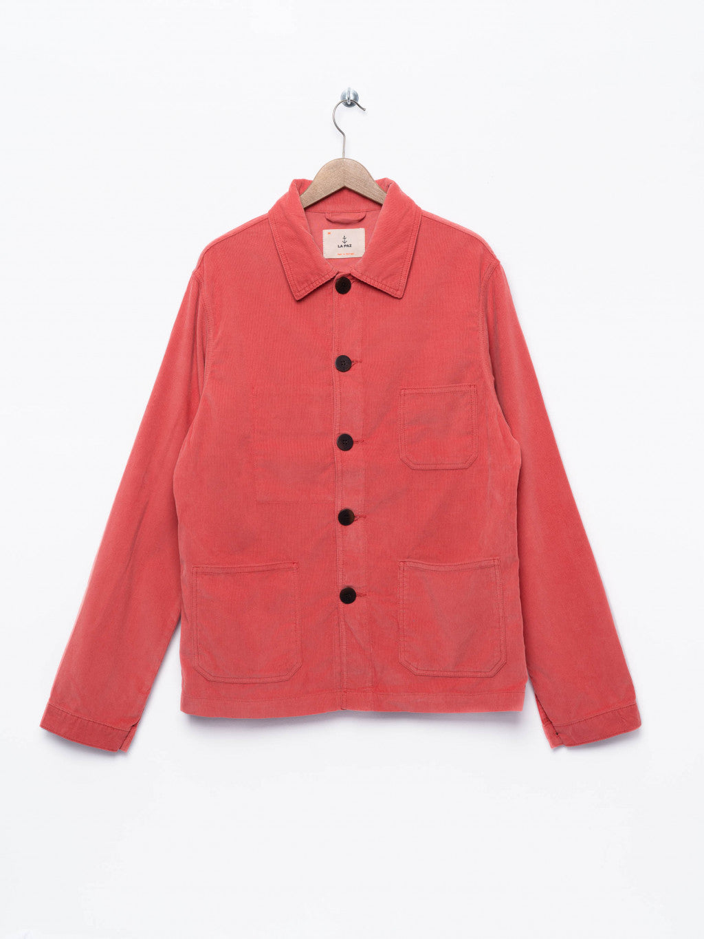Worker jacket, spiced coral, baby cord
